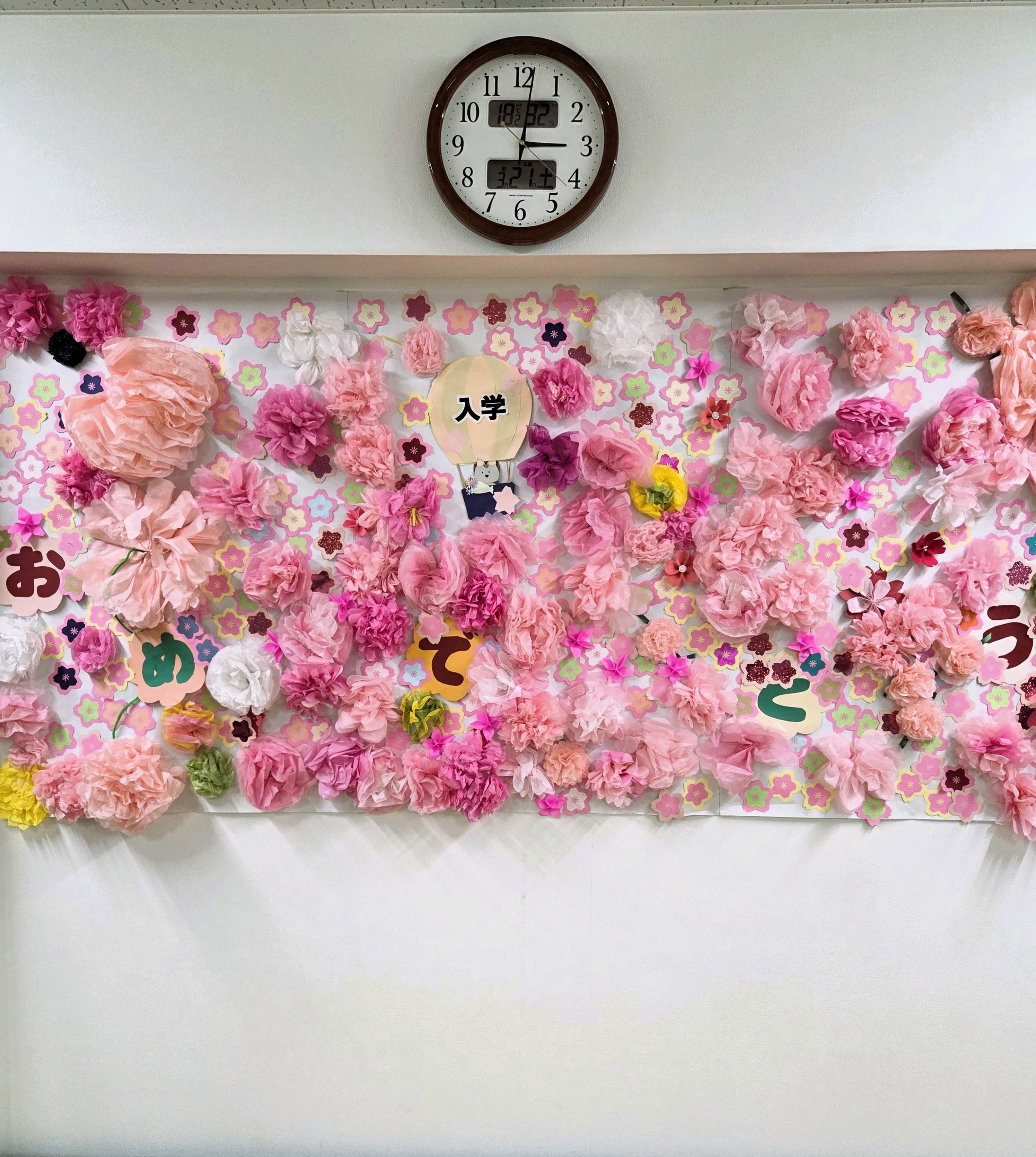 一足先に桜が満開になりました。