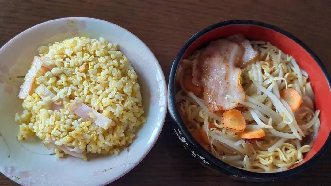 お手製のラーメンセット！