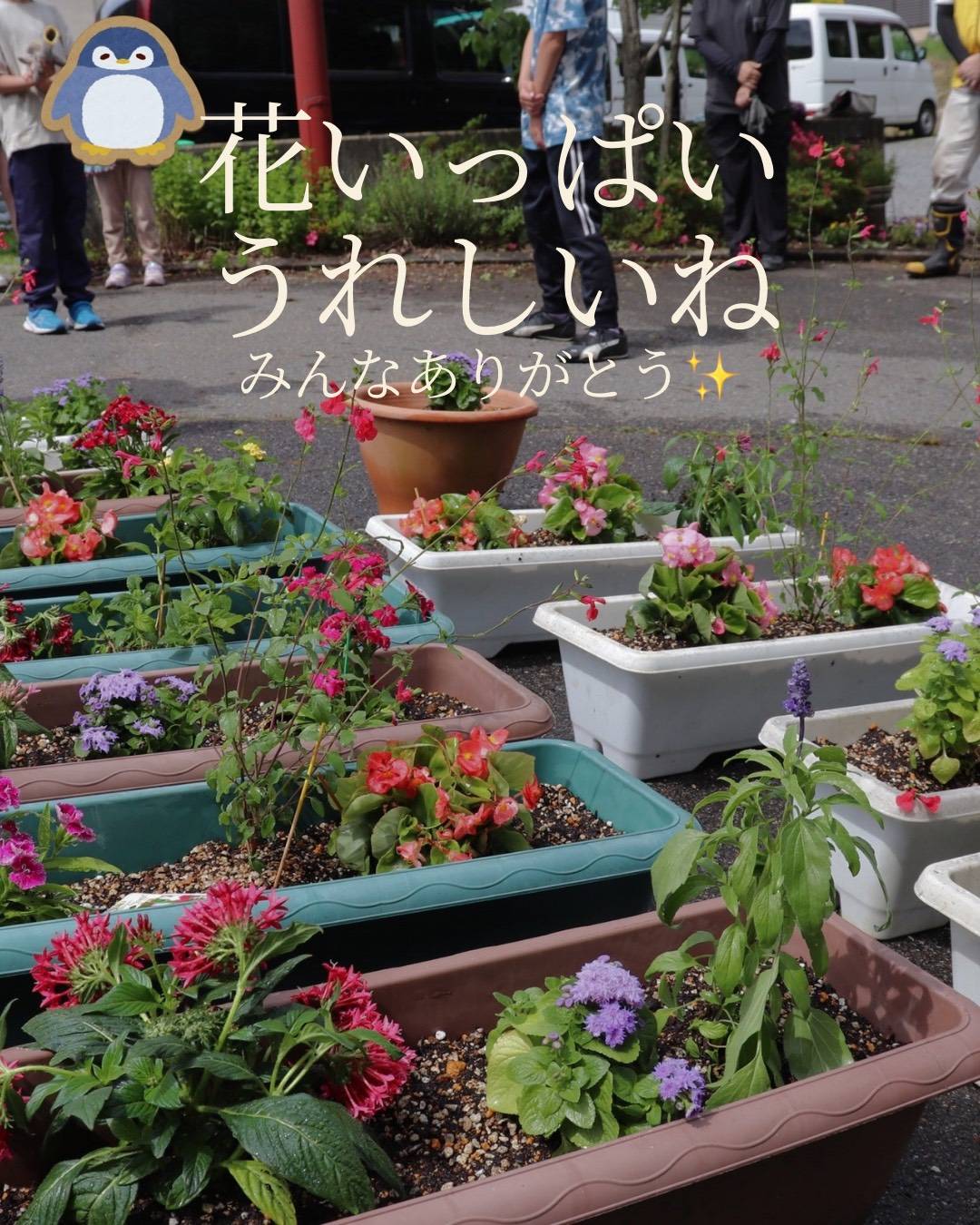 地域の方と花壇つくり
