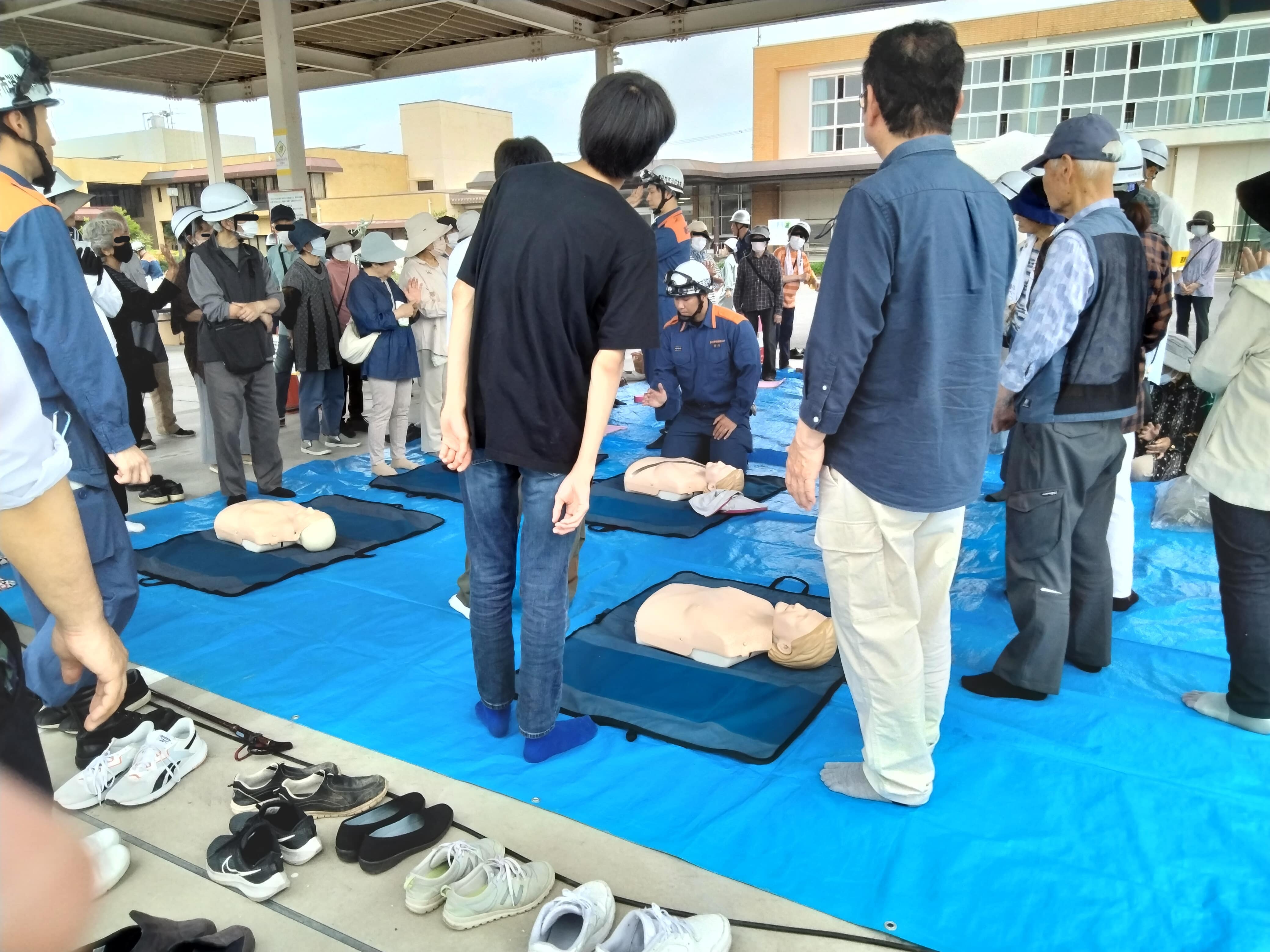 町内会の防災訓練