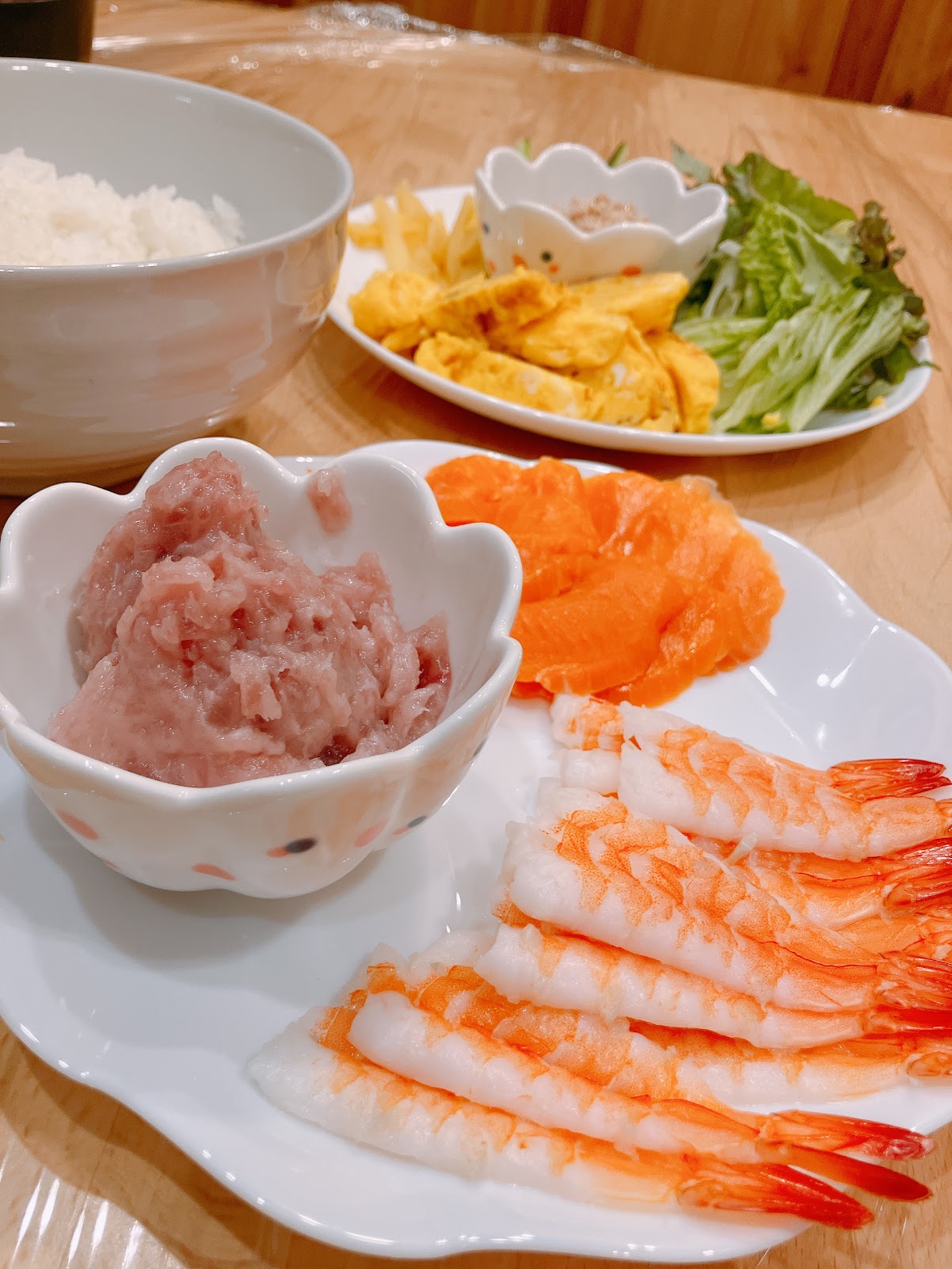 ひな祭りには手巻き寿司♩