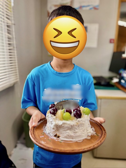 誕生日手作りケーキ