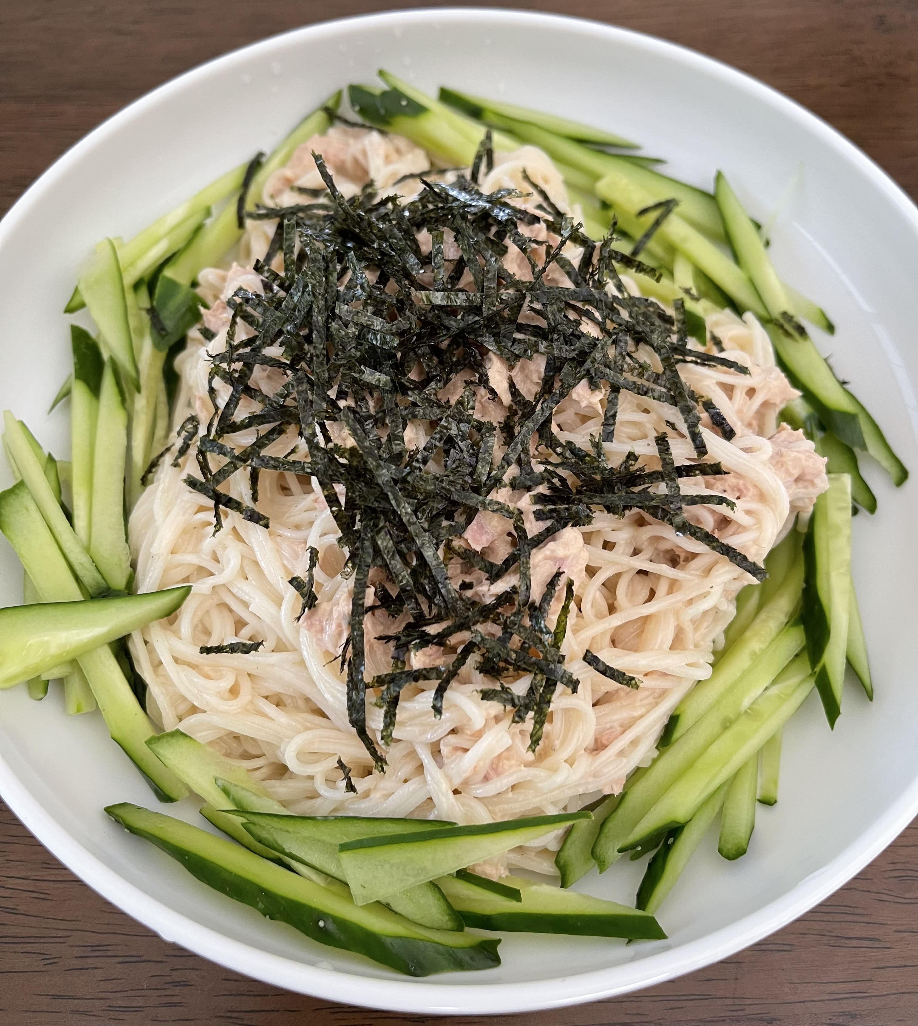 冷やしツナマヨそうめん