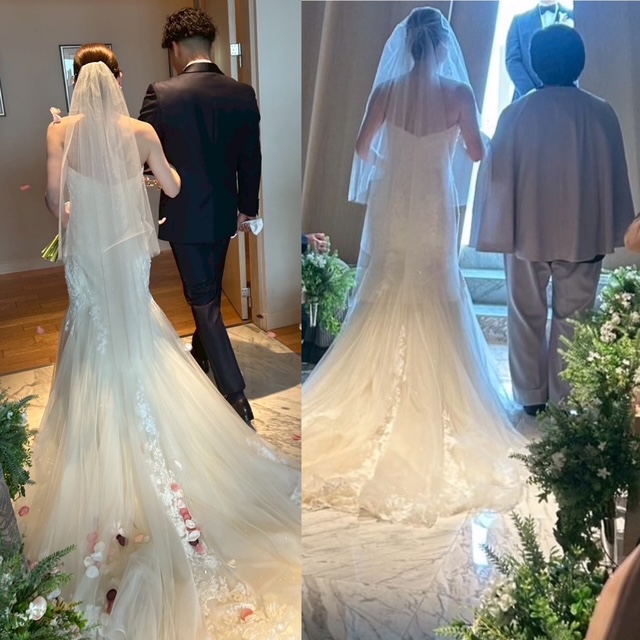 卒園生の結婚式バージンロード