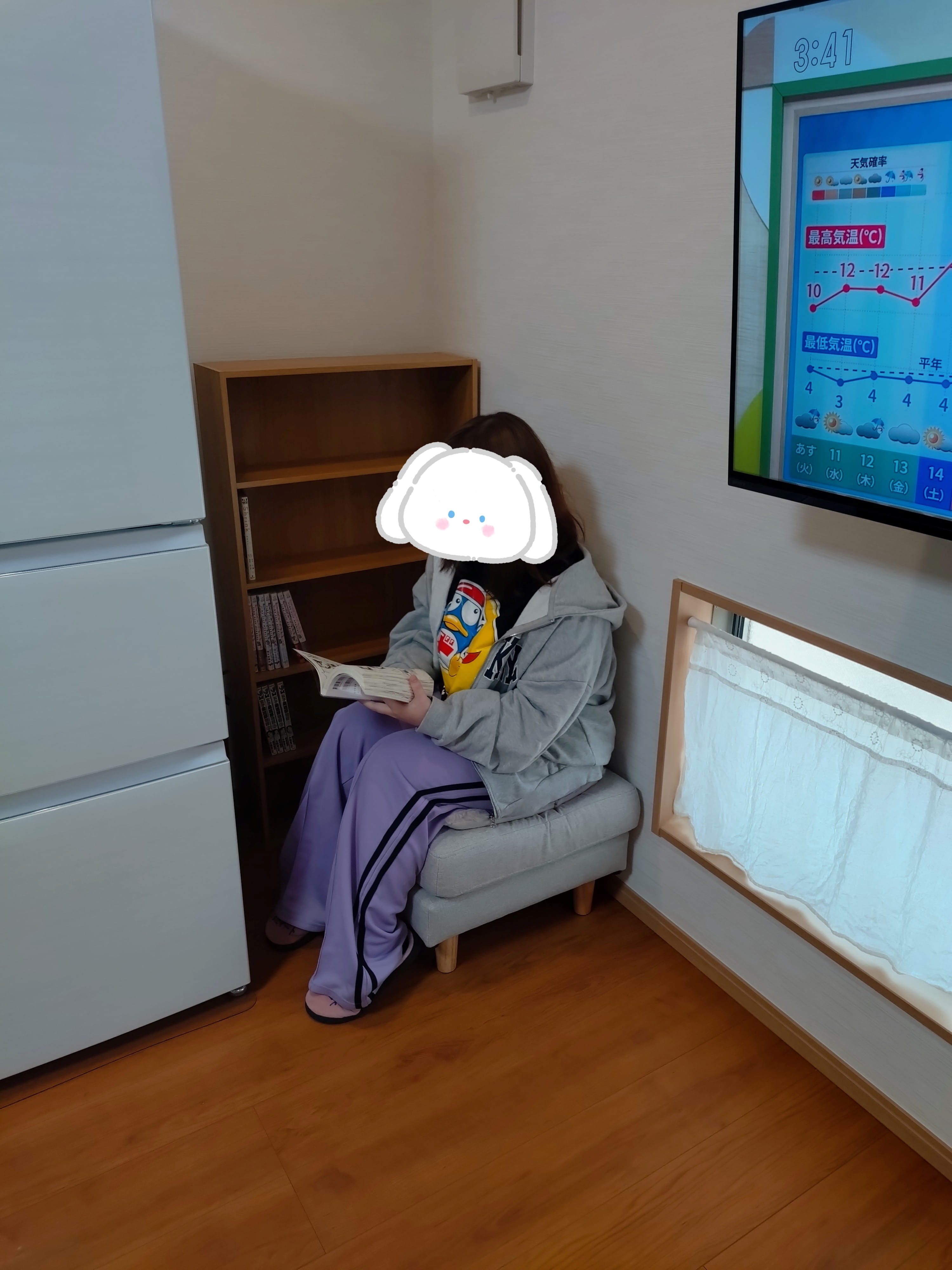 本棚設置！（まんてん）