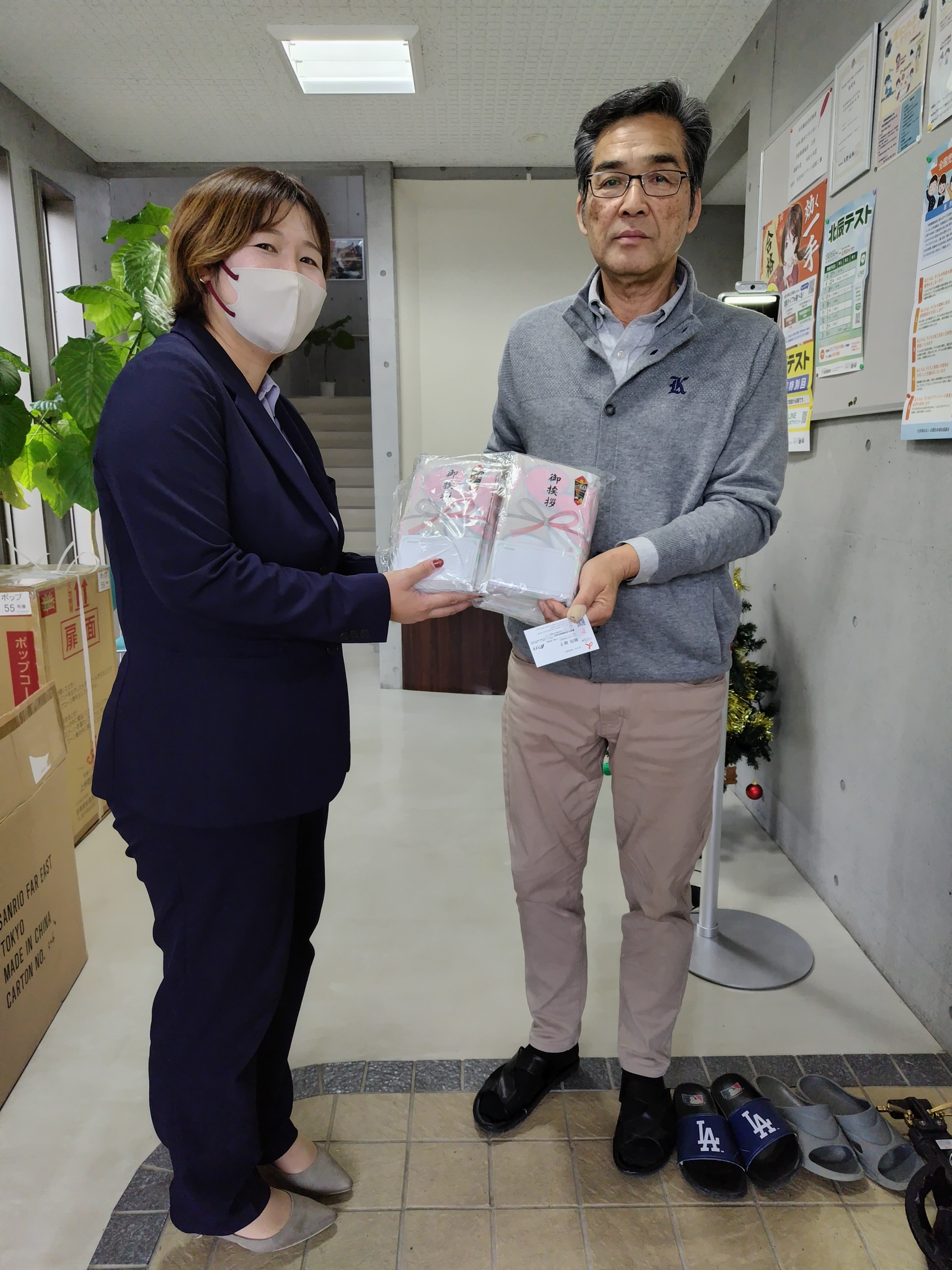 タオルをたくさん頂きました