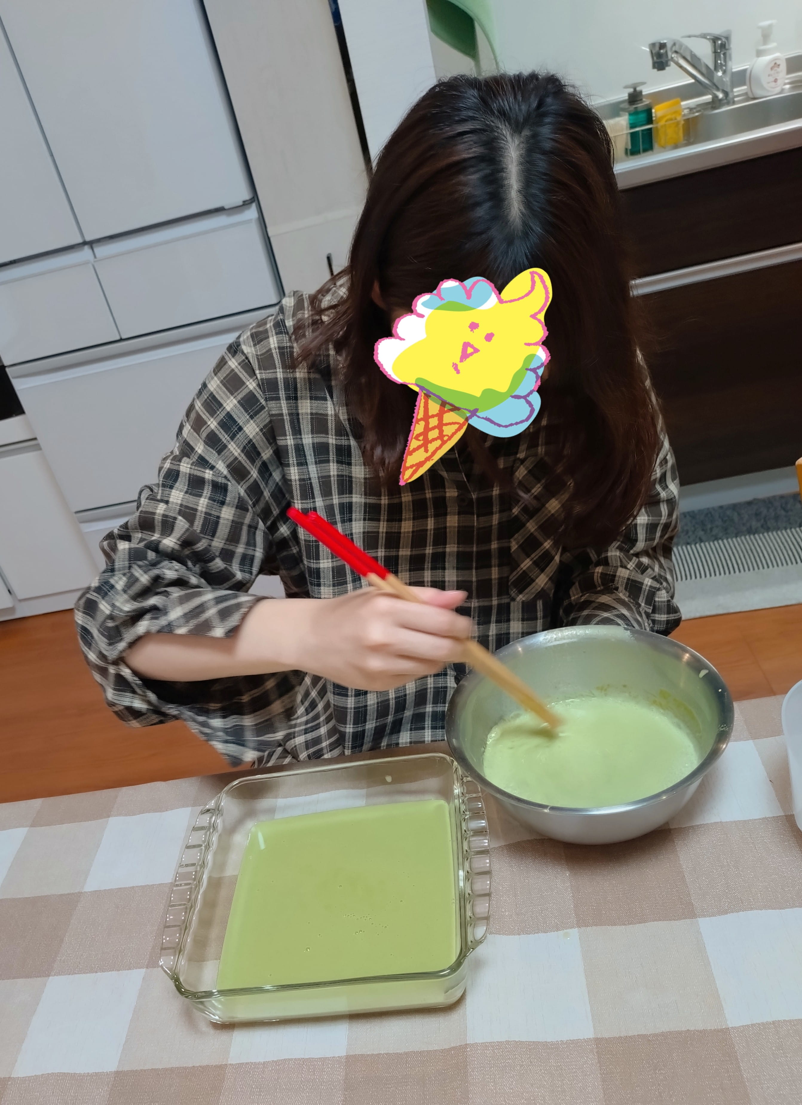 スイーツ作りのお手伝い（まんてん）
