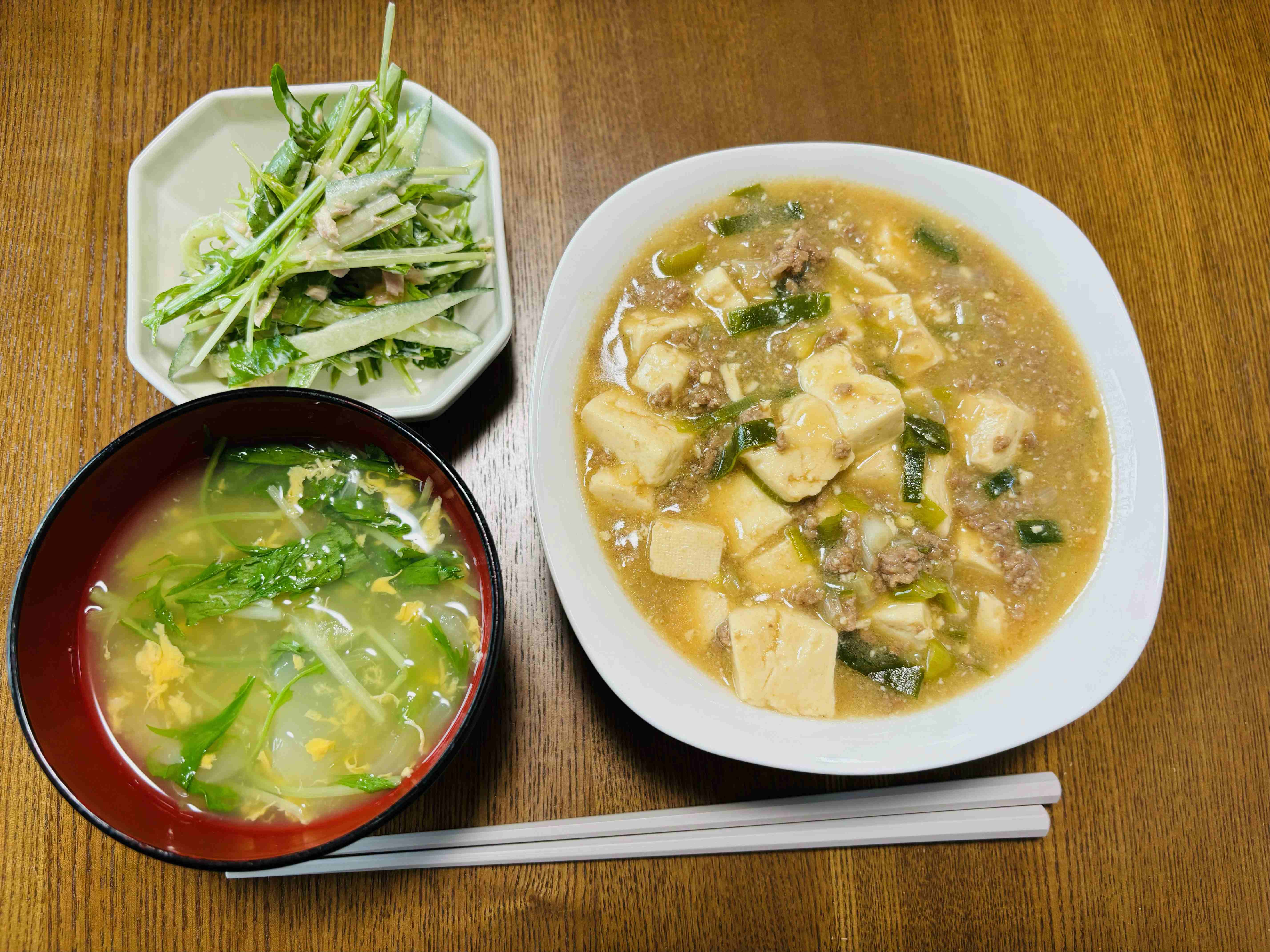 夕食「麻婆豆腐」